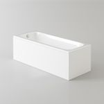 Single Ended Bath 1500mm Luxury Small Straight Bathroom Bathtub Panel Set