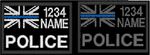 POLICE NAME TAG ID MORALE PATCH Official HOOK  Personalised Custom Text
