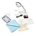 Trading Card Grading Kit Centering Tool with 30X Magnifying Glass and LED Kit