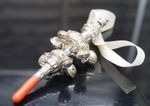 Victorian 1876 Sterling Silver Baby Rattle Whistle Coral Teether George Unite