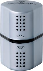 Faber-Castell Trio Pencil Sharpener Tub Box GRIP 2001 Silver