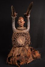 A Primitive Large African Bakongo Statue DR Congo Afrika Africa, Afrique 2465