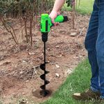 Auger Spiral Drill Bit Post Hole Digger Garden Planting For Earth Planter Tools