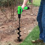 Auger Spiral Drill Bit Post Hole Digger Garden Planting For Earth Planter Tools