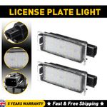 2Pcs LED Number Plate Light For Renault Laguna MK3 Master MK3 Trafic MK3 Canbus