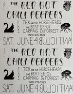 Red Hot Chili Peppers Handbill 1983 at The Anticlub White Variant
