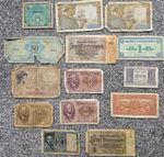 Wartime Banknotes X 14 Italy, France, Germany And Austria