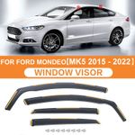For Ford Mondeo MK5 2015-2022 5 Door Hatchback/Saloon Wind Deflectors 4pc Tinted