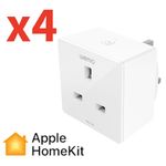 4x Belkin Wemo WSP100 Smart Plug for Apple Homekit