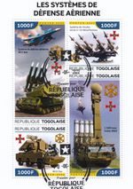 UKRAINE WAR Air Defence Surface-to-Air Missile Systems Stamp Sheet #1 2022 Togo
