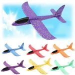 Large Strong Foam Glider Stunt Plane Kids 48cm Hand Thrown Outdoor Garden Toy uk
