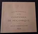Mozambique Company official issue 1935 Air Mail stamps in booklet. Company Seal.