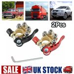 2X 12V Battery Terminals Connectors Clamps Quick Release For Caravan Car Van NEW