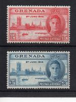 British Commonwealth - Omnibus - 1946 Victory - Grenada - mint set