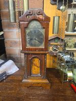 Antique Miniature Grandfather Clock By Hamburg American Company, Mechanical