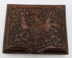 WWI OTTOMAN TURKISH PRISONER OF WAR CARVED WOOD CIGARETTE CASE