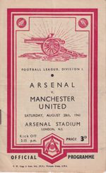 Arsenal v Manchester United 28/8/1948