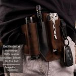 Genuine Leather Multitool Sheath EDC Pocket Organizer Holster Pouch for Men UK