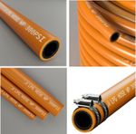 LPG HOSE PIPE  CALOR GAS ORANGE PROPANE BUTANE BBQ CAMPING CARAVAN HOSE PIPE