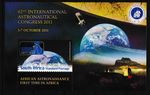 South Africa - Astronautical Congress Block 129 MNH 2011 Mi. 2089