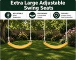 2 Yellow Belt Swing Seats Heavy Duty