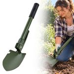 Portable Folding Carbon Steel Shovel Adjustable Angle for Camping Survival