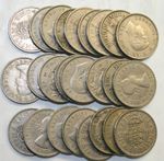 25 PACK OF OLD ENGLISH / SCOTTISH SHILLING BULK COINS.
