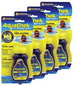 AquaChek Test Strip Hot Tub Chlorine 4 Pack 200 Strips
