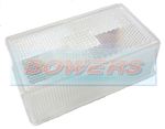 Rubbolite M122 Clear White Front Marker Light Lamp Lens Ivor Williams Trailer