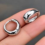 925 Sterling Silver Elegant Fashion Hoop Earrings Jewellery Women Girls Gift UK
