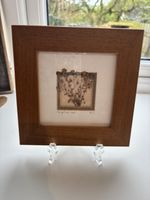 Vintage Framed Dried Forget Me Not Flower Multimedia Artwork Gallery Wall