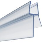 Shower Screen Seal Strip Bath Seal Strip for 4 to 6mm Glass  87cm Length Clear