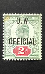 King Edward Vll GB 2d O.W. Official SG.O38 Mint LH Well Centred Good Perfor. F