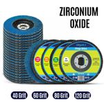 FLAP GRINDING SANDING DISCS 115mm 4.5" 40 60 80 120 GRIT ANGLE WHEEL UK