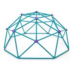 Kids Climbing Dome Metal Geo Frame Outdoor Weather Resistant 3+ (H)90(D)190cm