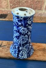 Vintage Blue And White Caliph Hat Pin Holder Made In England Woolworth