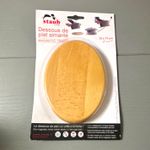Staub Magnetic Wood Trivet Matt Brown Solid Modern Kitchen 15 x 11 cm
