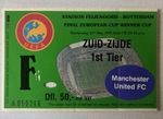 Manchester United vs Barcelona UEFA Cup Winners Cup FINAL 1991 Ticket 