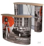 New Portable POP UP Exhibition Promotion Display Counter Table with Carry bag