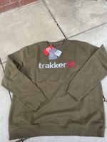 Men’s 2XL Trakker Sweatshirt Carp Fishing Jumper khaki Long Sleeve Top