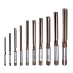 10pcs 3-12mm Hand Reamers Set H7 Metric Alloy Steel Reamer Bit Straight Flute