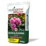 Nutrigrow Rose Fertiliser 5-5-10+Mg Plant Fertilizer, flowers & roses grow 20Kg