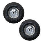 2 PACK 10" REPLACEMENT SPARE PNEUMATIC TYRE 4.10/3.50-4 FOR SACK BARROW TRUCK