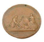 Queen Anne Copper 'Capture of Bouchain' Celebration Medal Antique 1711