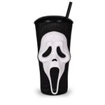 2026 Scream 7 Ghost Face Tumbler Grippr Cup With Straw Cinemark Theaters