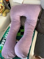 Purple U-Shaped Maternity Pregnancy Multi-Support Body Pillow