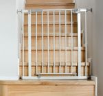 Baby Stair Gate - Pressure Fit 75-114cm | Fits Extra Wide Doors | Top Quality