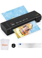 A4 Thermal Laminator  Portable With Hot/Cold Settings & Laminator Pouches N-Mark