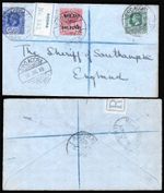 Gold Coast Accra 1918 Mixed Franking Cover to England