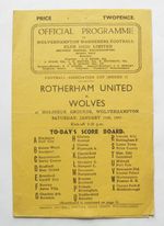 WOLVES v ROTHERHAM UNITED FA Cup 1946/1947 *Exc Condition Football Programme*
